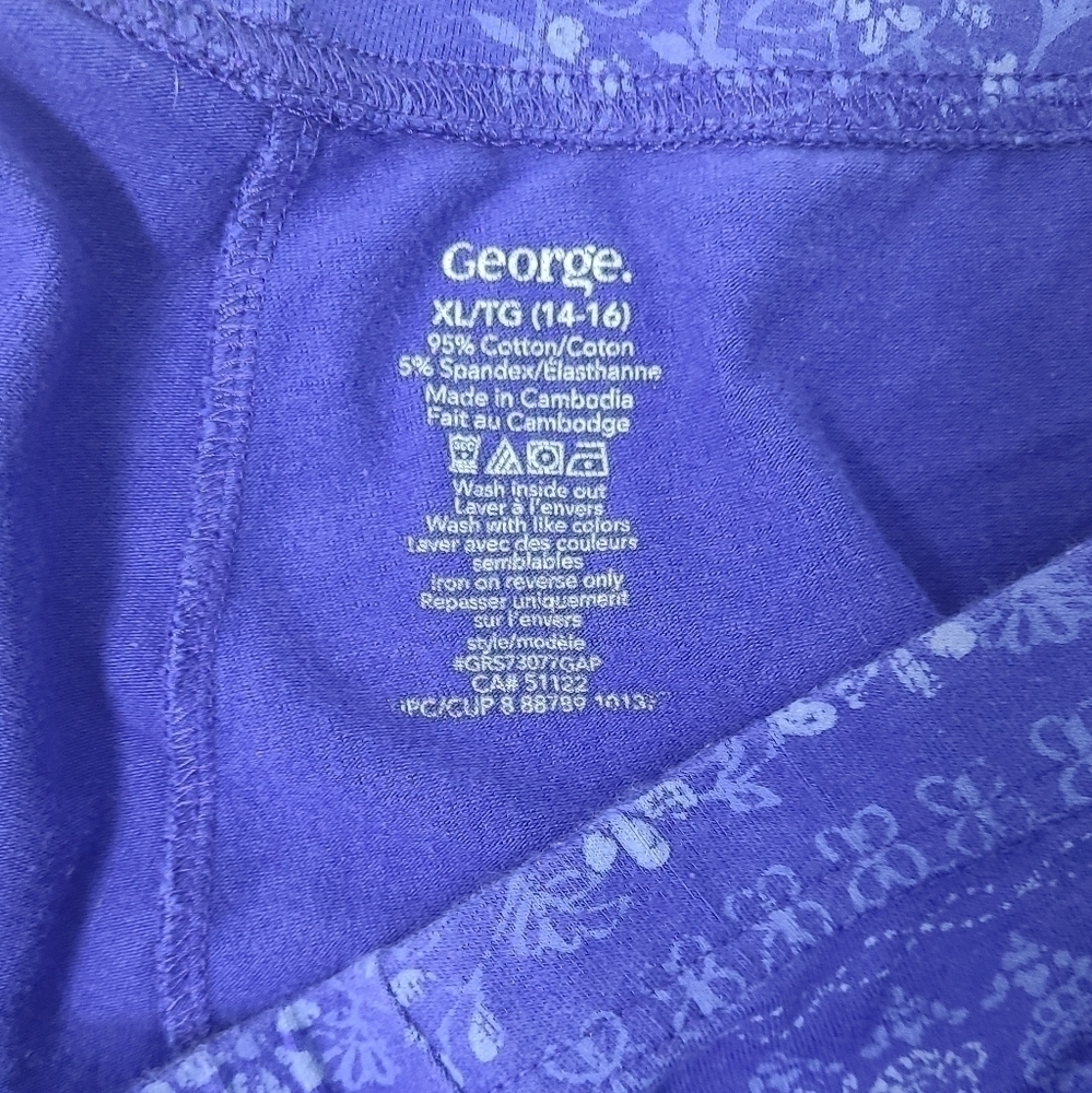 Girl's Leggings - Indigo print - Size 14-16 - Picture 3 of 3